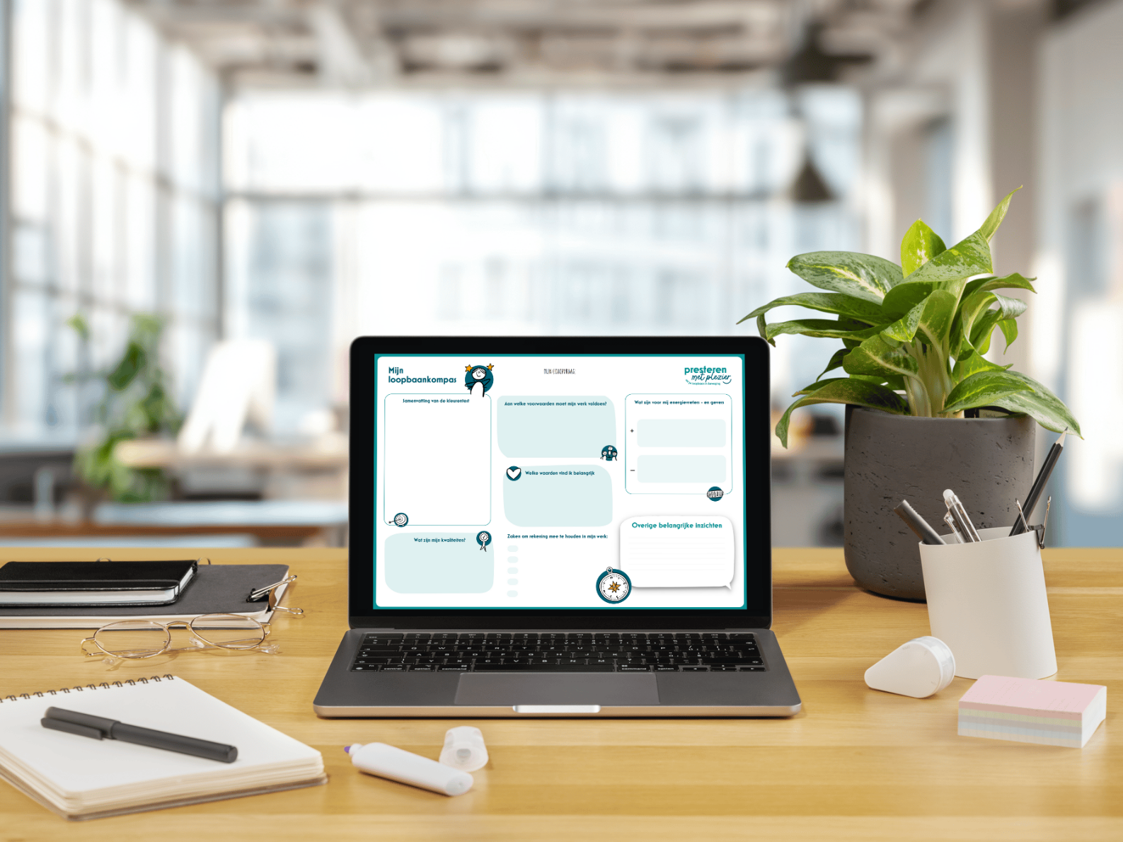 Loopbaancoach in Warmond Christine van Presteren met plezier tijdens een coachgesprek